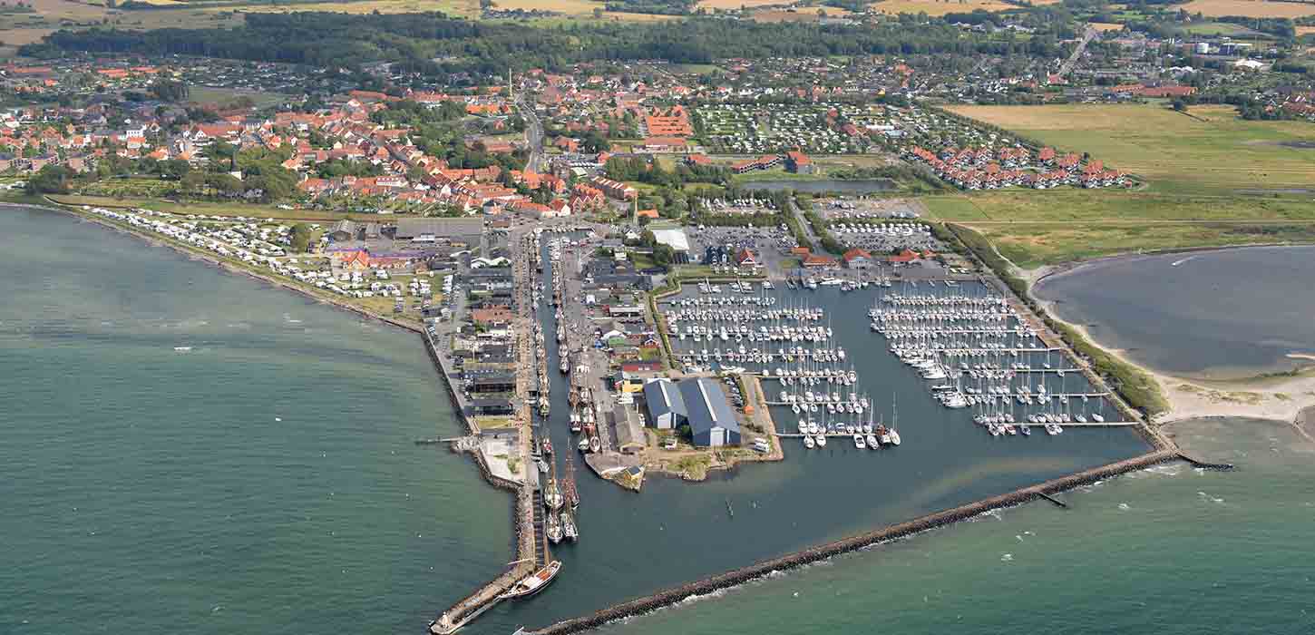 Bogense aus der Luft gesehen