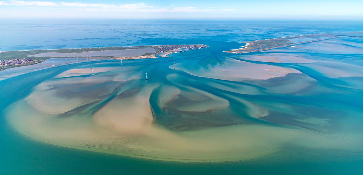 Luftfoto af Nissum Bredning til Luftkunst Danmark i Bogense