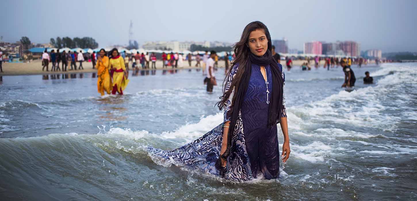 Kvindelig livredder i Bangladesh