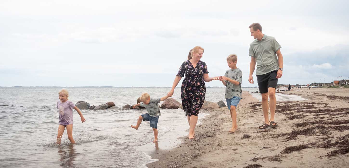 Familie am Hasmark Strand